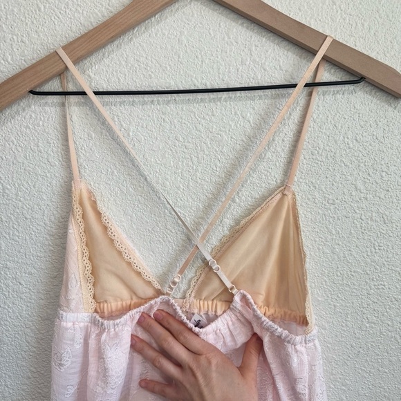 Lilac & London Womens Medium Pink Danity Chemise Slip Dress Fairycore Ballet - Picture 4 of 8